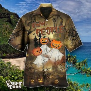 Halloween Eww People Pumpkin Ghost Hawaiian Shirt Special Gift For Men And Women Product Photo 1