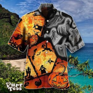 Halloween Ghost Pumpkin Scary Hawaiian Shirt Special Gift For Men And Women Product Photo 1