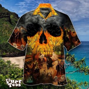 Halloween Party Gifts Skull Hawaiian Shirt Special Gift For Men And Women Product Photo 1