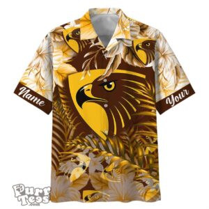 Hawthorn Hawks AFL Sport Custom Name Hawaiian Shirt Product Photo 1