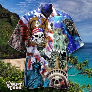 Independence Day Skull Hawaiian Shirt Special Gift For Men And Women For Men Product Photo 1