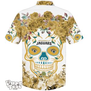 Jacksonville Jaguars NFL Flower Skull Hawaiian Shirt Limited Edition Product Photo 2