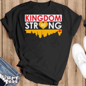 Kingdom Strong Heart Skyline Chiefs Kansas City shirt - Black T-Shirt