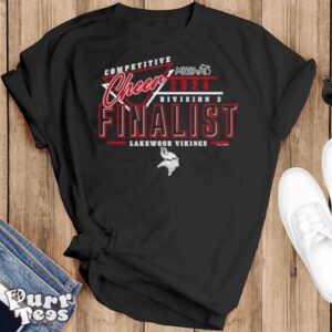 Lakewood Vikings 2024 MHSAA Cheer Division 3 Finalist Shirt - Black T-Shirt