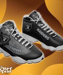 Las Vegas Raiders Football NFL Black Air Jordan 13 Shoes Best Gift Product Photo 1