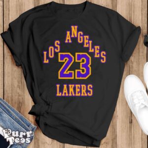 Lebron James Lakers 23 player basketball classic shirt - Black T-Shirt