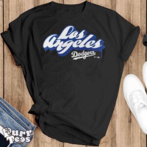 Los Angeles Dodgers Graffiti T shirt - Black T-Shirt