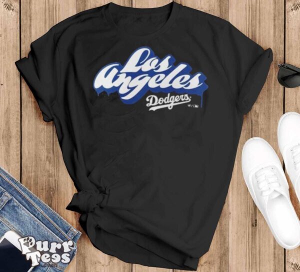 Los Angeles Dodgers Graffiti T shirt - Black T-Shirt