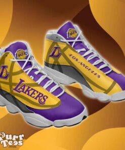 Los Angeles Lakers NBA Air Jordan 13 Sneaker Best Gift Product Photo 1
