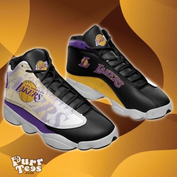 Los Angeles Lakers Team Air Jordan 13 Shoes Best Gift Product Photo 1