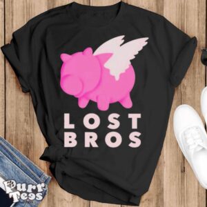 Lost Bros when hamm flies shirt - Black T-Shirt