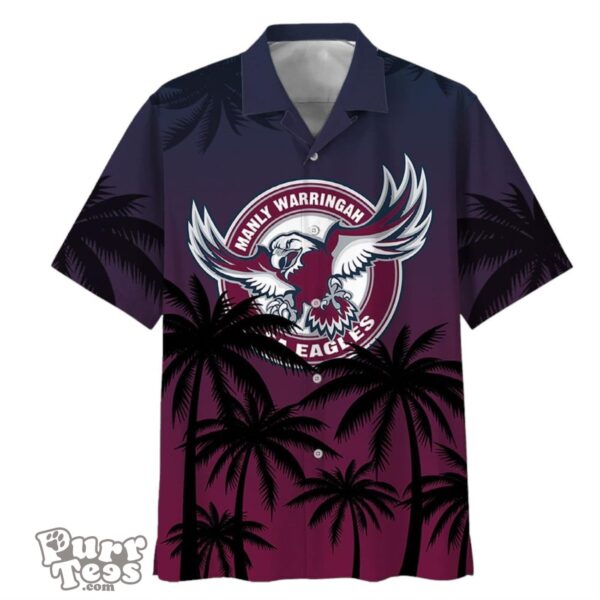 Manly Sea Eagles NRL Sport Hawaiian Shirt Product Photo 1