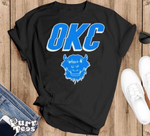 March Of The Month Okc Thunder Rumble Statement T shirt - Black T-Shirt