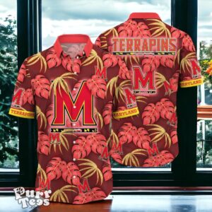 Maryland Terrapins Hawaiian Shirt Special Gift Leafs Printed Product Photo 1