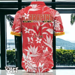 Maryland Terrapins Hawaiian Shirt Special Gift Tropical Flower Product Photo 3