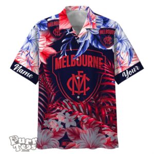 Melbourne Demons AFL Sport Custom Name Hawaiian Shirt Product Photo 1