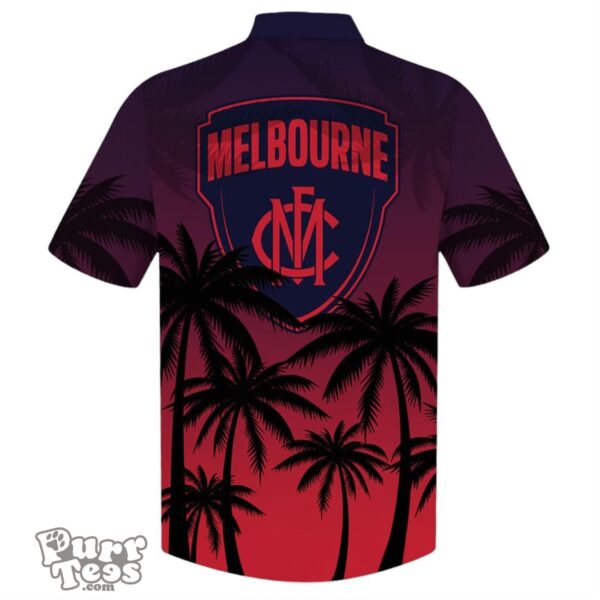 Melbourne Demons AFL Sport Summer Hawaiian Shirt Product Photo 2