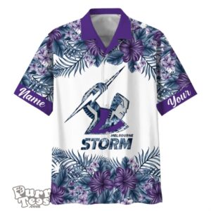 Melbourne Storm NRL Sport Custom Name Hawaiian Shirt For Men Women Product Photo 1