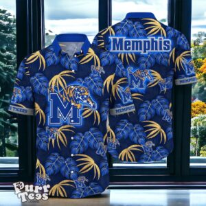 Memphis Tigers Hawaiian Shirt Special Gift Leafs Printed Product Photo 1