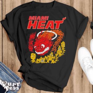 Miami Heat Retro Basketball Dragon Hot Fire shirt - Black T-Shirt