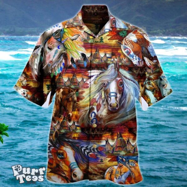 Native American Skull 3D Hawaiian Shirt Style Gift Product Photo 1