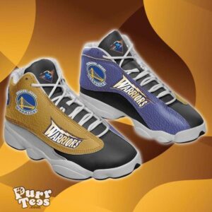 Nba Golden State Warriors Black Air Jordan 13 Shoes Best Gift Product Photo 1