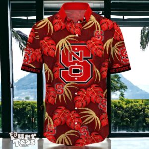 NC State Wolfpack Hawaiian Shirt Special Gift Leafs Printed Product Photo 2