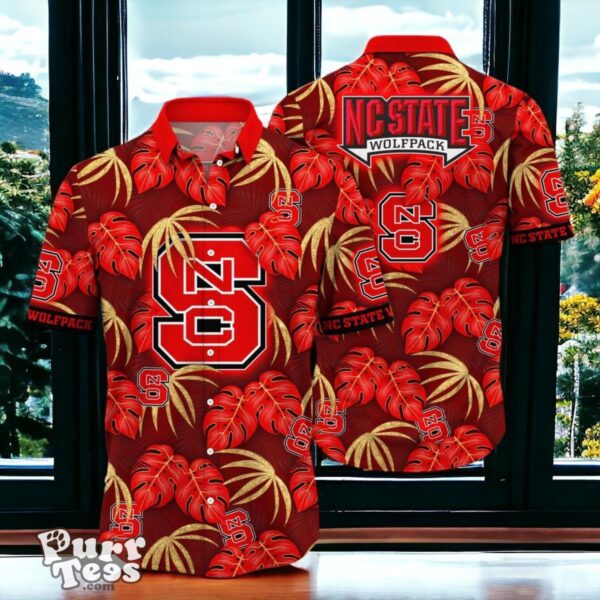 NC State Wolfpack Hawaiian Shirt Special Gift Leafs Printed Product Photo 1