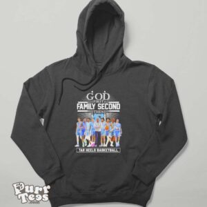 NCAA God First Family Second Then UNC Tar Heels Basketball Team Shirt - Hoodie