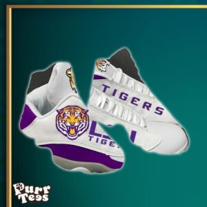 Ncaa Lsu Tigers White Air Jordan 13 Shoes Style Gift For Men And Women Product Photo 1