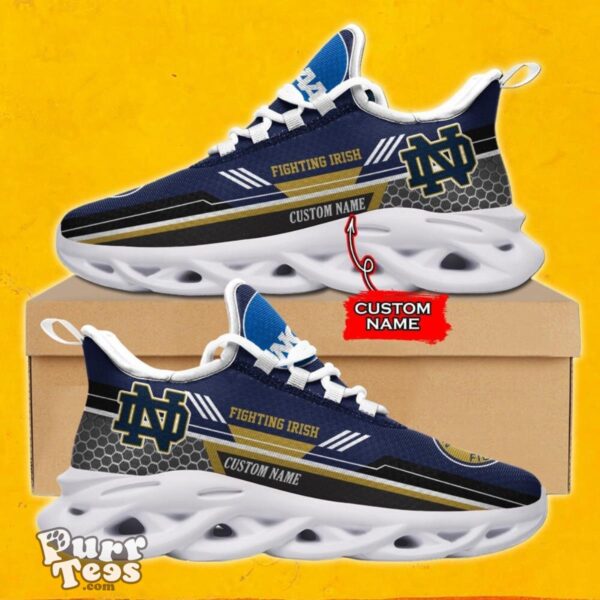 NCAA Notre Dame Fighting Irish Max Soul Shoes Special Gift Custom Name Product Photo 1