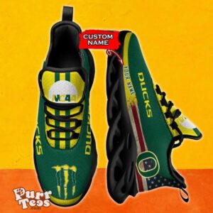 NCAA Oregon Ducks Max Soul Shoes Special Gift For Men And Women Custom Name Product Photo 2