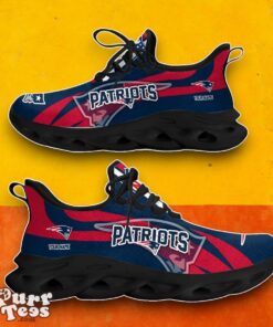 New England Patriots Custom Name Max Soul Shoes Special Gift Product Photo 2