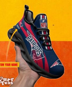 New England Patriots Custom Name Max Soul Shoes Special Gift Product Photo 1