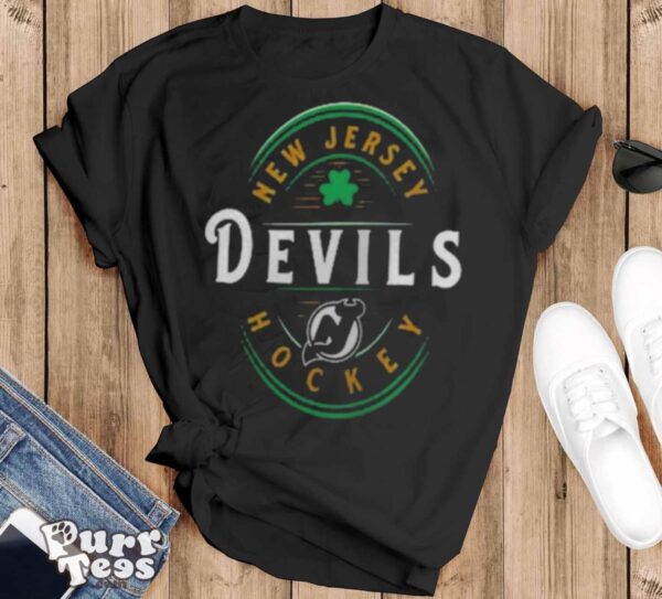 New Jersey Devils Fanatics Branded St. Patrick’s Day Forever Lucky T Shirt - Black T-Shirt