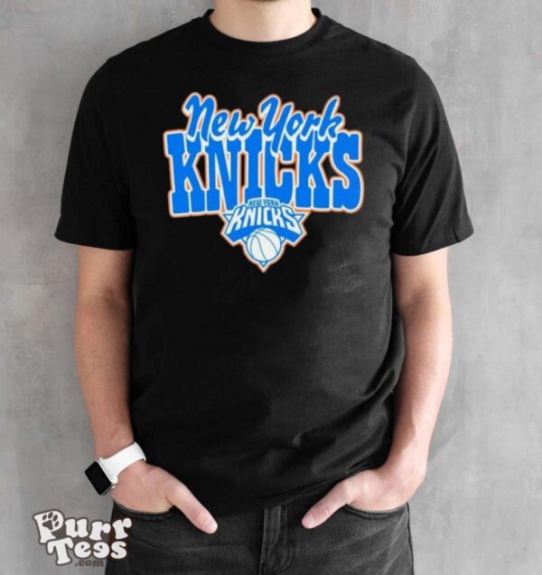 New York Knicks Basketball Blue Logo shirt - Black Unisex T-Shirt