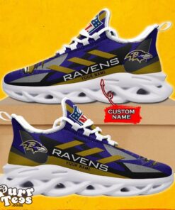 NFL Baltimore Ravens Max Soul Shoes Special Gift Custom Name Product Photo 1