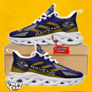 NFL Baltimore Ravens Max Soul Shoes Special Gift Custom Name Product Photo 1