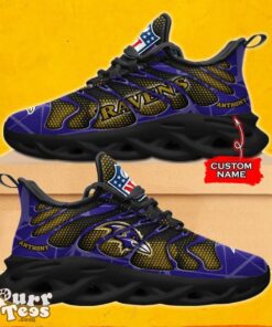 NFL Baltimore Ravens Max Soul Shoes Special Gift Custom Name Ver Product Photo 2