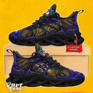 NFL Baltimore Ravens Max Soul Shoes Special Gift Custom Name Ver Product Photo 2