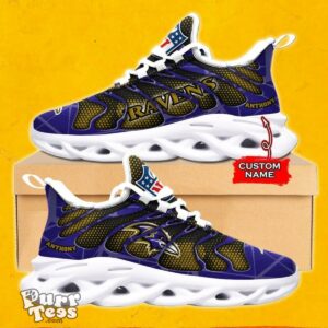 NFL Baltimore Ravens Max Soul Shoes Special Gift Custom Name Ver Product Photo 1