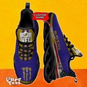 NFL Baltimore Ravens Max Soul Shoes Special Gift Monster Custom Name Product Photo 2