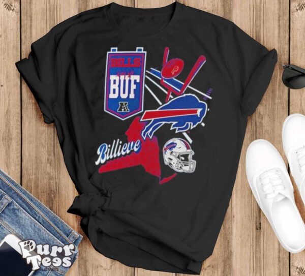 NFL Buffalo Bills Split Zone shirt - Black T-Shirt