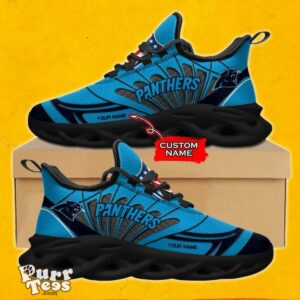 NFL Carolina Panthers Max Soul Shoes Special Gift Custom Name Product Photo 2
