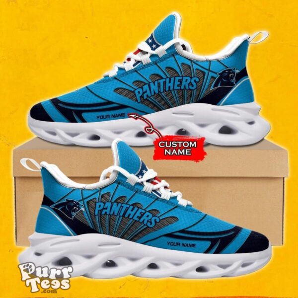 NFL Carolina Panthers Max Soul Shoes Special Gift Custom Name Product Photo 1