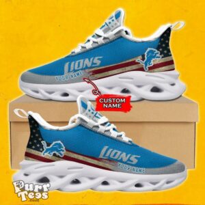 NFL Detroit Lions Max Soul Shoes Special Gift Custom Name Pod Product Photo 1