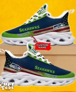 NFL Seattle Seahawks Max Soul Shoes Special Gift Monster Custom Name Product Photo 1