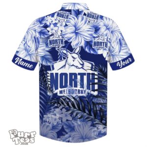 North Melbourne Kangaroos AFL Sport Custom Name Hawaiian Shirt Product Photo 2