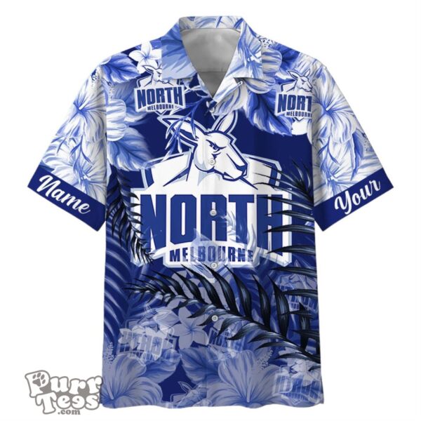 North Melbourne Kangaroos AFL Sport Custom Name Hawaiian Shirt Product Photo 1