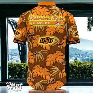 Oklahoma State Cowboys Hawaiian Shirt Special Gift Leafs Printed Product Photo 2